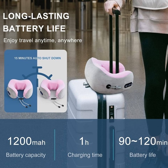 TRAKK WIRELESS MASSAGE TRAVEL PILLOW - Picture 3 of 13